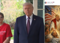 Trump deletes post depicting him as a Jesus-like figure after backlash