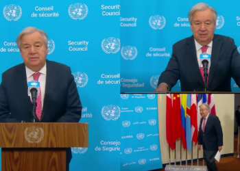 Guterres urges ‘leaders’ to ‘choose dialogue over destruction’ amid fifth week of Middle East crisis