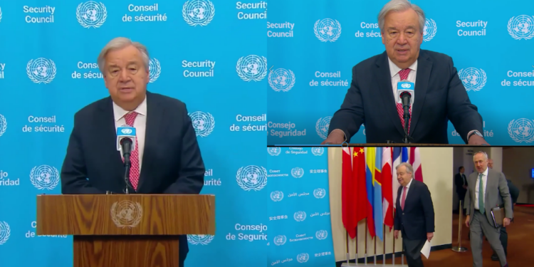 Guterres urges ‘leaders’ to ‘choose dialogue over destruction’ amid fifth week of Middle East crisis