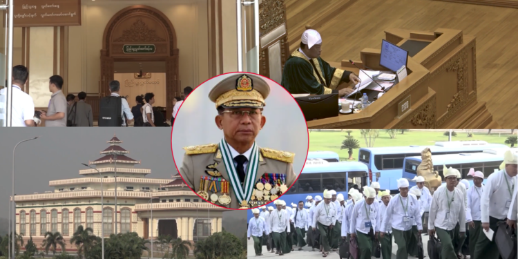 Military leader Min Aung Hlaing leads three-way race as parliament selects presidential candidates