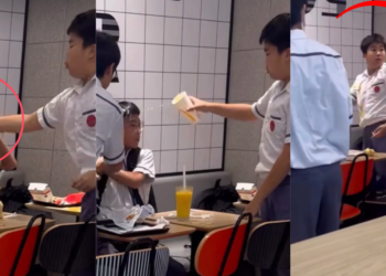 Three Students Bully Classmate in Restaurant Until Stranger Suddenly Steps In
