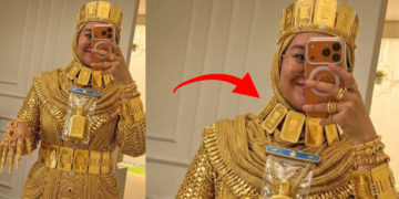 Bride Covered Head to Toe in Gold Sparks Debate Across Social Media