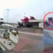 Speeding Trailer Loses Container on Busy Road, Shocking Drivers in Malaysia