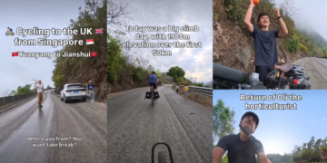 Elderly Chinese Couple’s Kindness Revives Cyclist on Epic Journey from Singapore to UK