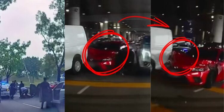 Suspect with 31 Prior Crimes Hits Five Cars Before Police Catch Him at KLIA