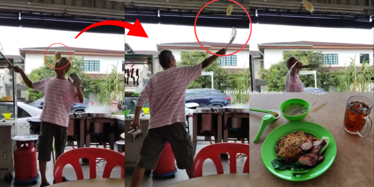 Flying Wan Tan Mee: Chef Tosses Noodles into the Air, Promises 100 Plates If He Misses