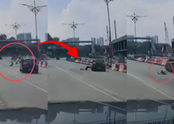 Singaporean Man Injured After Being Hit By e-hailing Car While Jaywalking in JB