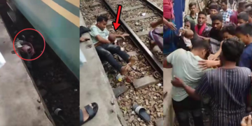 Bangladesh Father Shields Son on Train Tracks in Railway Accident