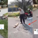 Elderly Malaysian Man Repairs Dangerous Potholes Using His Own Money