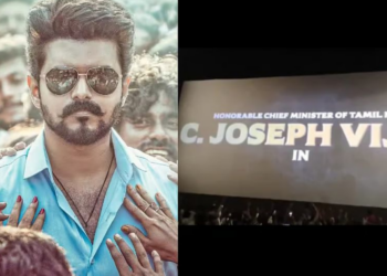 Vijay’s ‘Chief Minister of Tamil Nadu’ title card sparks frenzy in cinemas
