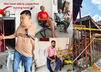 Heroic Malaysian Man Rescues Elderly Couple From Burning House