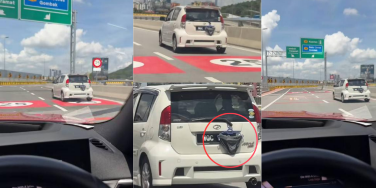 Black Underwear Seen Hanging From Kuala Lumpur Car In Viral Highway Video