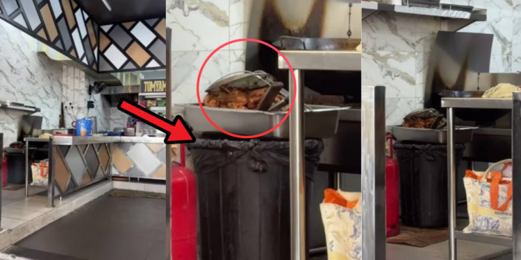 Fried Chicken Above Trash Bin? Viral Cheras Mamak Clip Disturbs Customers