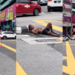 Man Casually Sleeps Under Traffic Light While Cars Keep Passing