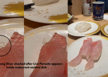 Hong Kong Customer Finds Live Parasite Crawling in Restaurant Sashimi