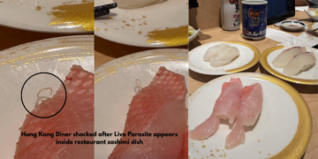 Hong Kong Customer Finds Live Parasite Crawling in Restaurant Sashimi