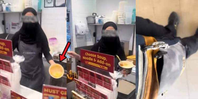 Delivery Rider Shocked After Malaysia FamilyMart Worker Allegedly Throws Soup During Argument