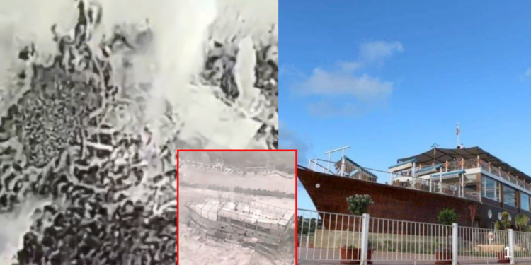 Israeli Occupation Forces detonate popular boat-shaped restaurant in Southern Lebanon