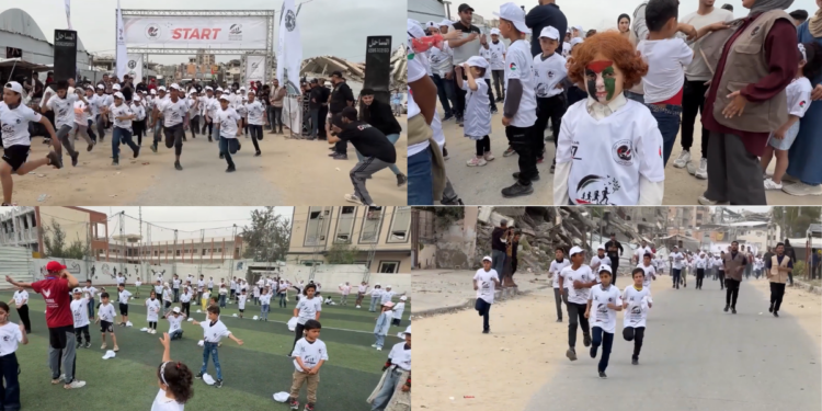 Gaza’s orphaned children run marathon on Nakba anniversary