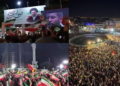 Thousands rally in Tehran and Bojnord in support of Iranian govt as Trump says latest strikes ‘love tap’
