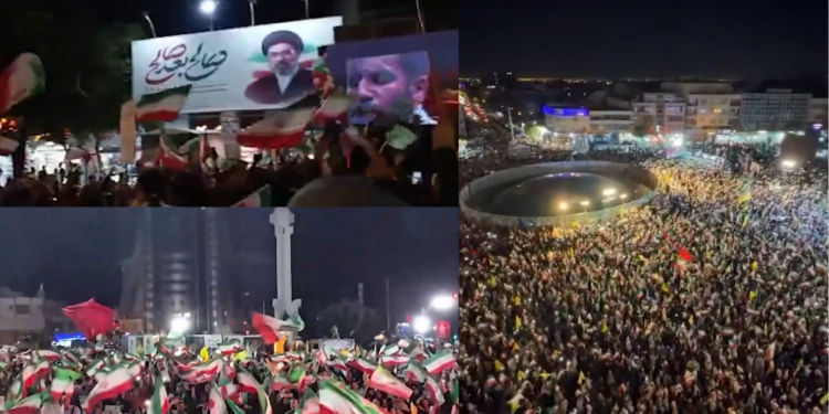 Thousands rally in Tehran and Bojnord in support of Iranian govt as Trump says latest strikes ‘love tap’