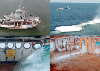 Historic Japanese ship Onjuku submerged to create Articial Reef