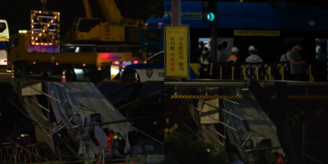 Overpass collapse kills three, injures others during safety inspection in Seoul