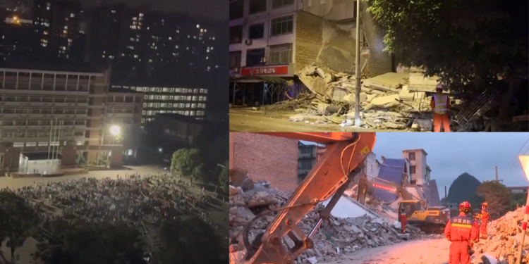 At least two killed, 13 buildings collapsed in devastating 5.2-magnitude earthquake