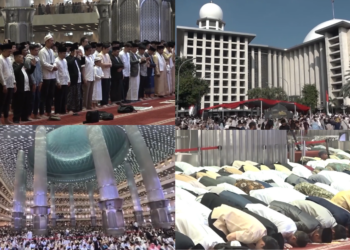 Eid al-Adha prayers draw thousands of worshippers to Jakarta’s iconic Istiqlal Mosque