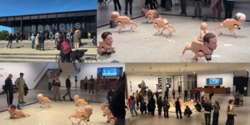 Billionaires byte back! – Musk, Bezos and Zuckerberg as ROBOT DOGS at Berlin museum