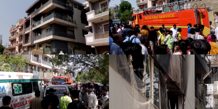New Delhi blaze kills at least nine after AC unit blast in residential building