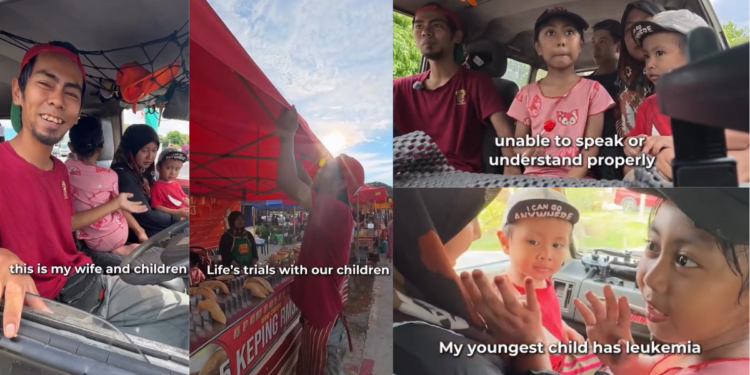 Malaysian Street Vendor Family Faces Daily Struggles While Raising Children With Health Issues