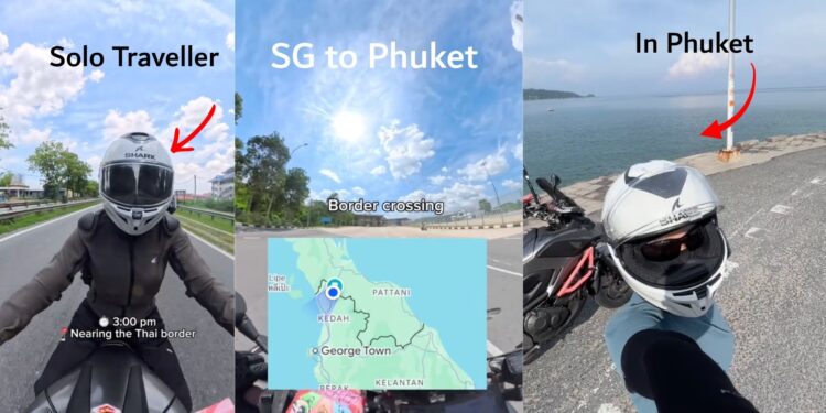 An Adventure with No Itinerary: Woman Documents Herself Riding From SG to Phuket