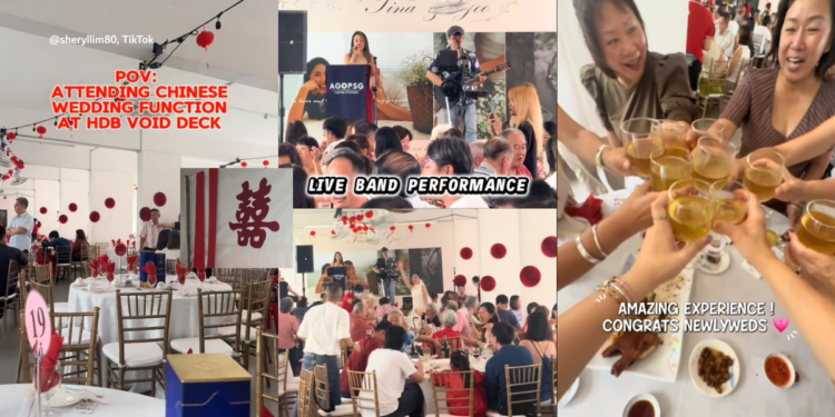 Another HDB Void Deck Wedding Goes Viral, With Singaporeans Loving The ‘Kampung-Style Vibes’