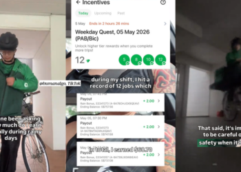 Singapore Creator Breaks Down What Delivery Riders Really Earn During Rainstorms