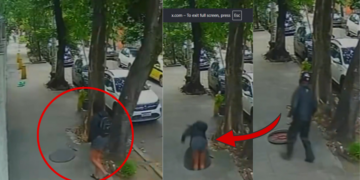 Woman Falls Into Misaligned Manhole While Using Phone in Brazil