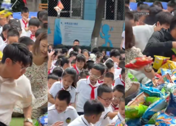 Chinese Teacher’s Rapid Snack-Grabbing Goes Viral During Children’s Day Challenge