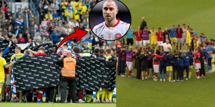 Denmark and Ukraine Players Unite After Christian Eriksen Collapses During Match