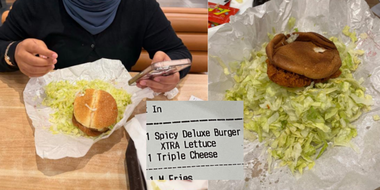 Woman Requests Extra Lettuce, Receives Burger Filled Mostly With Greens