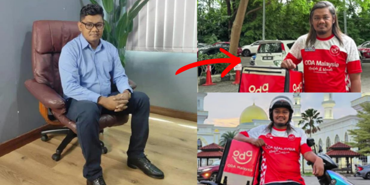 After Losing His Business, Former CEO Now Works As Food Rider Rebuilding Dreams