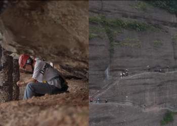 From stress to summit – Adventurers tackle vertigo-inducing mountain path on China’s ancient Shu Dao to cure burn out