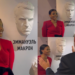 Candace Owens poses with busts including France’s Macron at SPIEF amid ongoing defamation suit