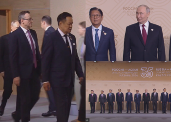 Leaders line up for Russia-ASEAN Summit group photo