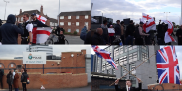 Liverpool police confronted by furious protesters over Nowak death