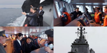 Kim Ju-ae joins DPRK leader as repaired destroyer undergoes navigation test