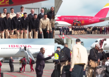 Spain squad jets out to the US with World Cup glory in its sights
