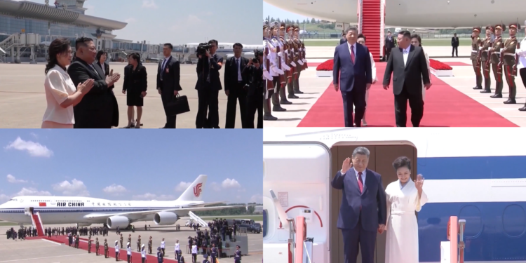 Xi visits Kim in Pyongyang after playing host to Trump, Putin