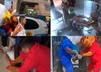 Peru police don mascot costumes to arrest alleged drug dealer in Lima