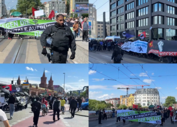 Hundreds march against police AI-assisted surveillance programme in Berlin