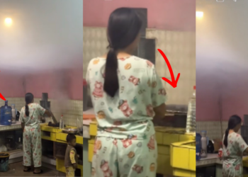 What kind of meal is she cooking? A sea of clouds with massive smoke in the kitchen